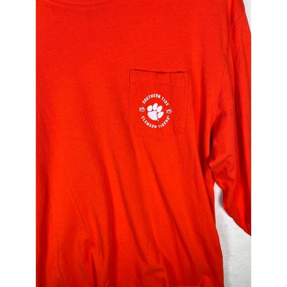 Southern Tide Clemson Tigers Red Long Sleeve T Shirt Men's Size Large - Picture 2 of 7
